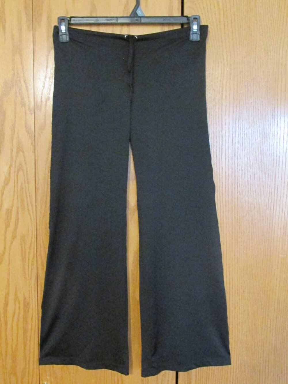 TUXEDO GIRL'S SIZE L PANTS BLACK WIDE LEG JERSEY KNIT DANCE COSTUME ADJUSTABLE D
